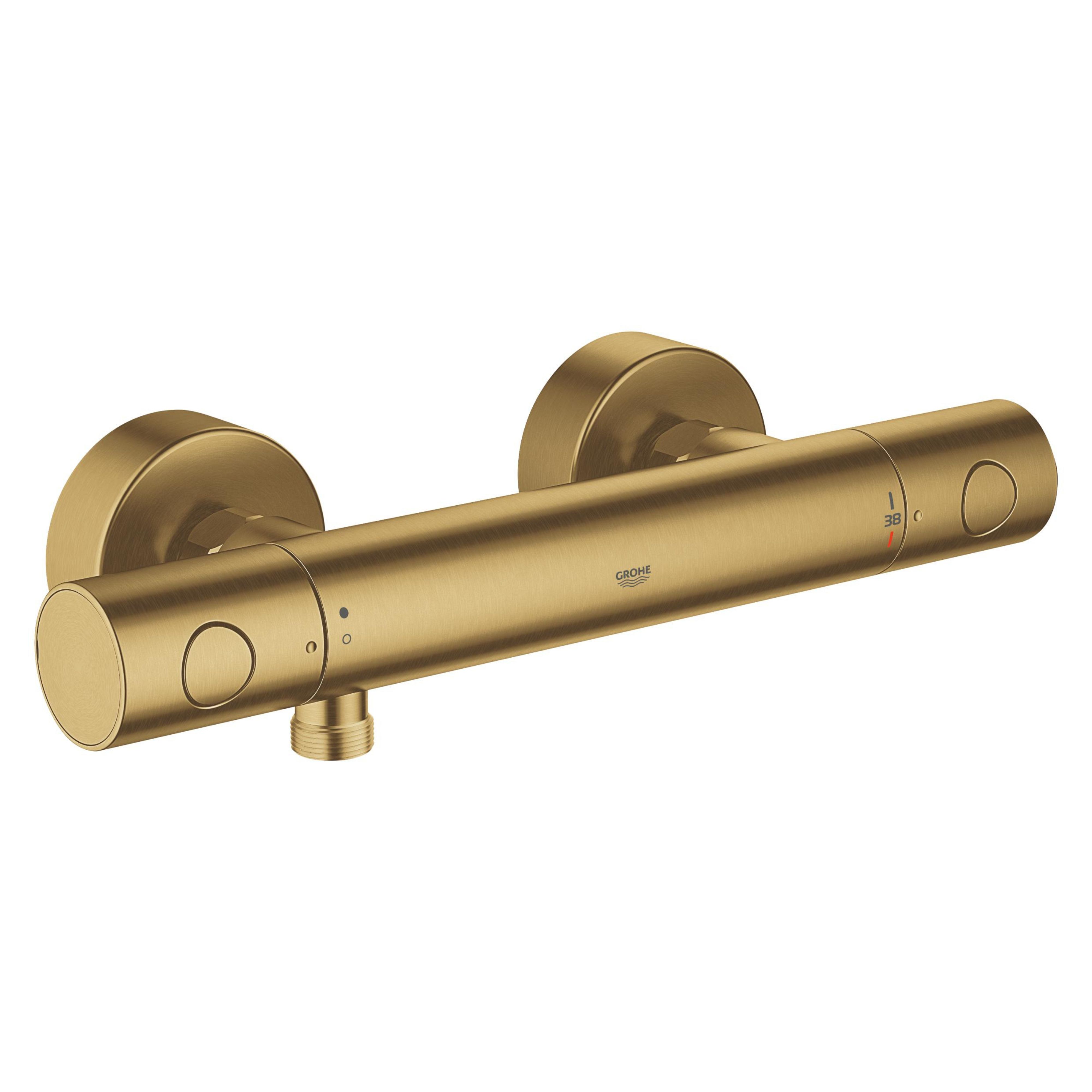 Grohe Grohtherm 1000 Cosmopolitan M douchekraan wand met thermostaat Brushed Cool Sunrise 34065GN2