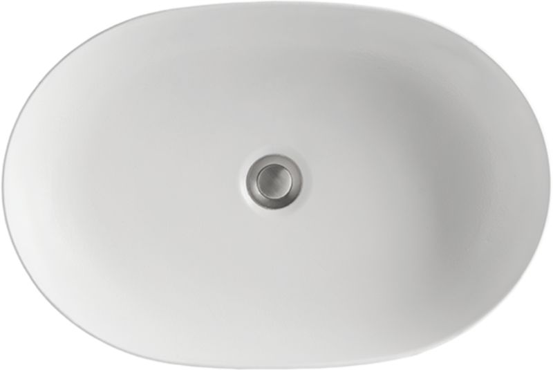 Kerasan Lavabo wastafel 60x40 cm ovaal opbouw mat 534389