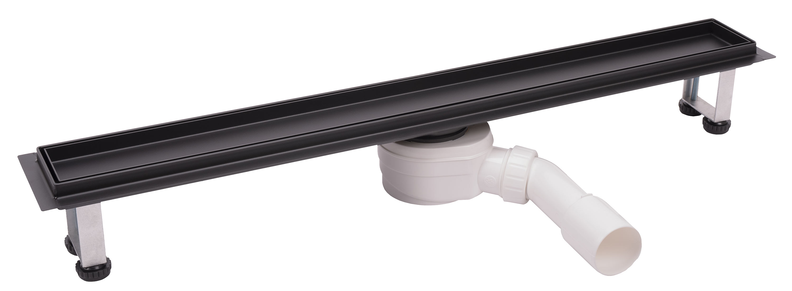Ferro doucheafvoer 80 cm zwart OLP1-80-BL