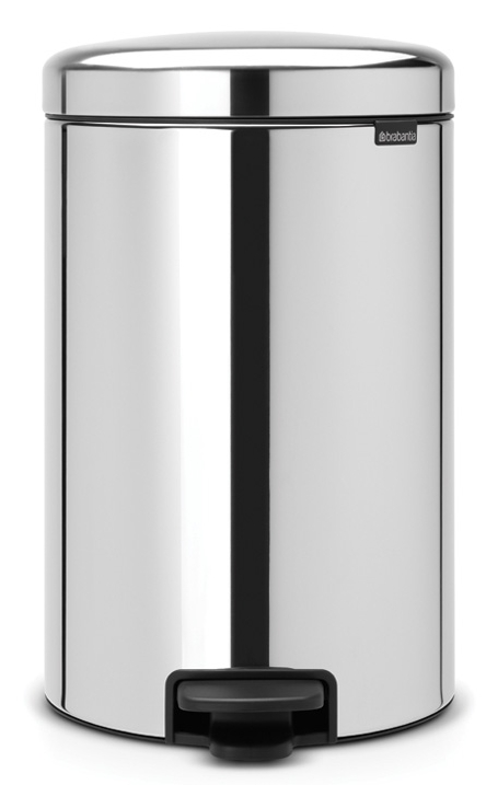 Brabantia NewIcon prullenbak 20 l staal-zwart 114267