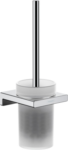 Hansgrohe AddStoris toiletborstel ingeschroefd chroom-glas 41752000