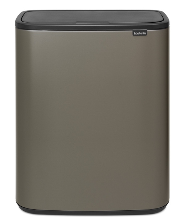 Brabantia Bo afvalcontainer 60 l grijs 221521