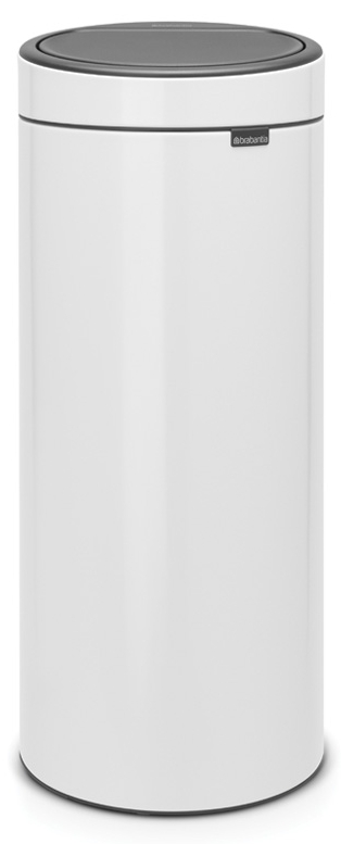 Brabantia Touch Bin prullenbak 30 l wit-grijs 115141
