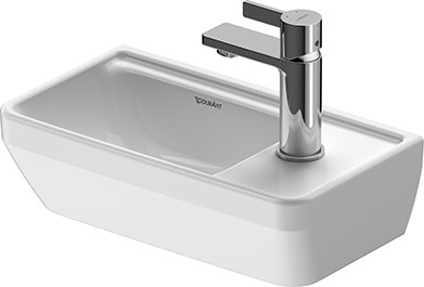 Duravit D-Neo wastafel 40x22 cm rechthoekig klassiek wit glans 0739400041
