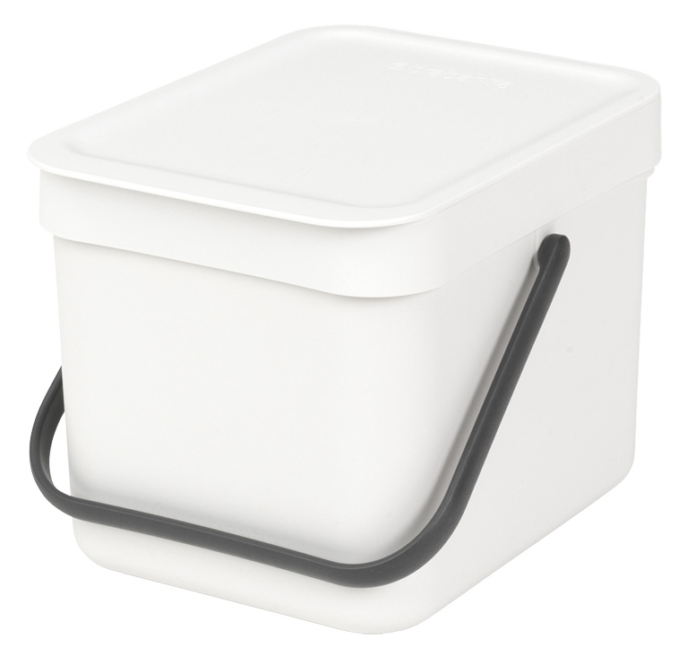 Brabantia Sort & Go prullenbak 6 l wit 109706
