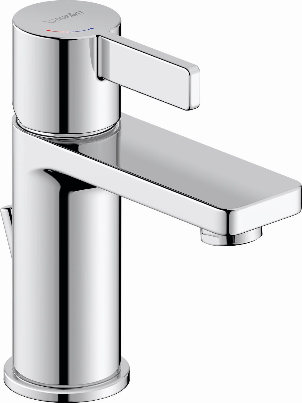 Duravit D-Neo wastafelkraan staand chroom DE1011001010