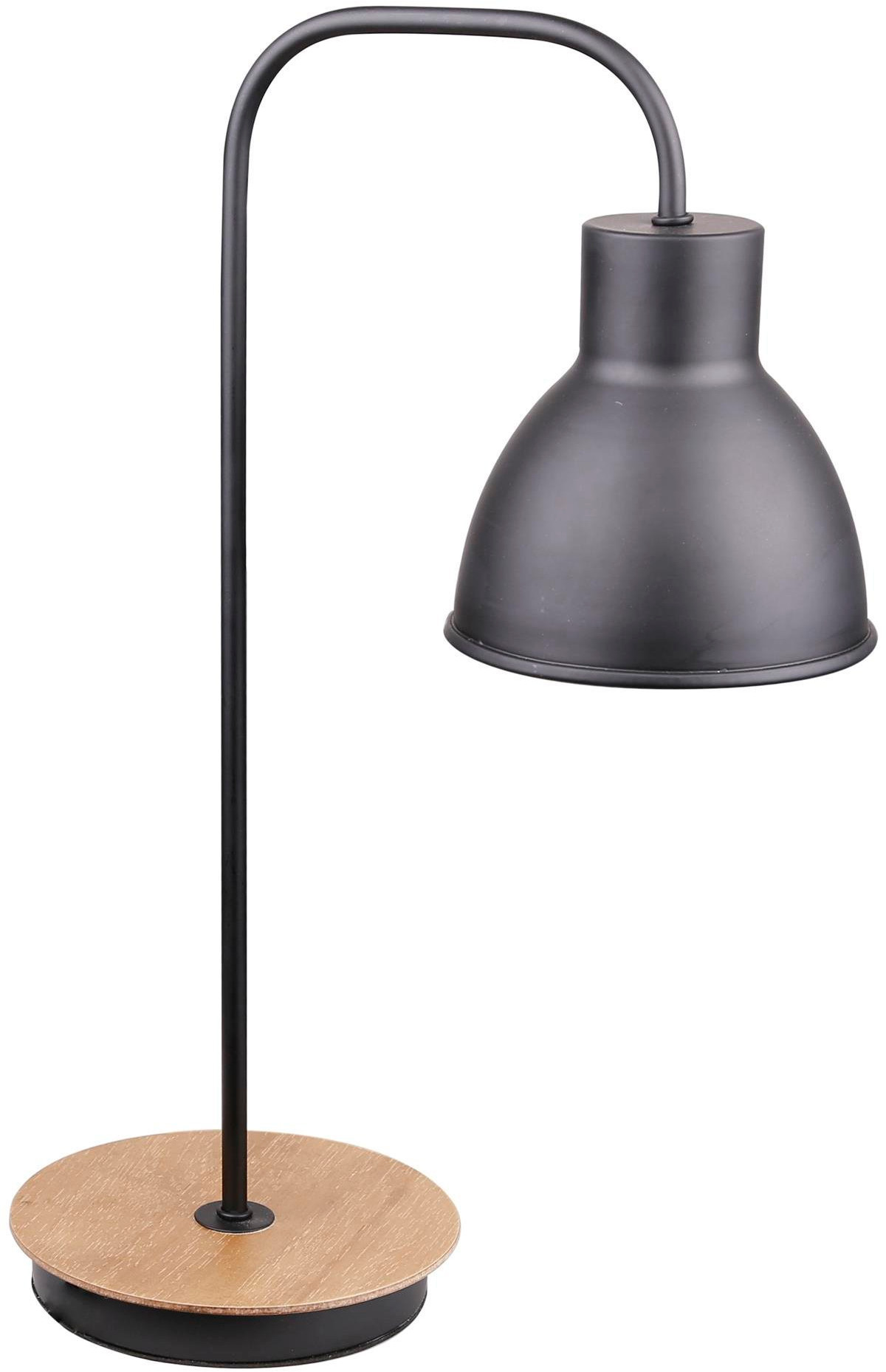 Candellux Vario bureaulamp 1x60 W zwart-hout 41-73488