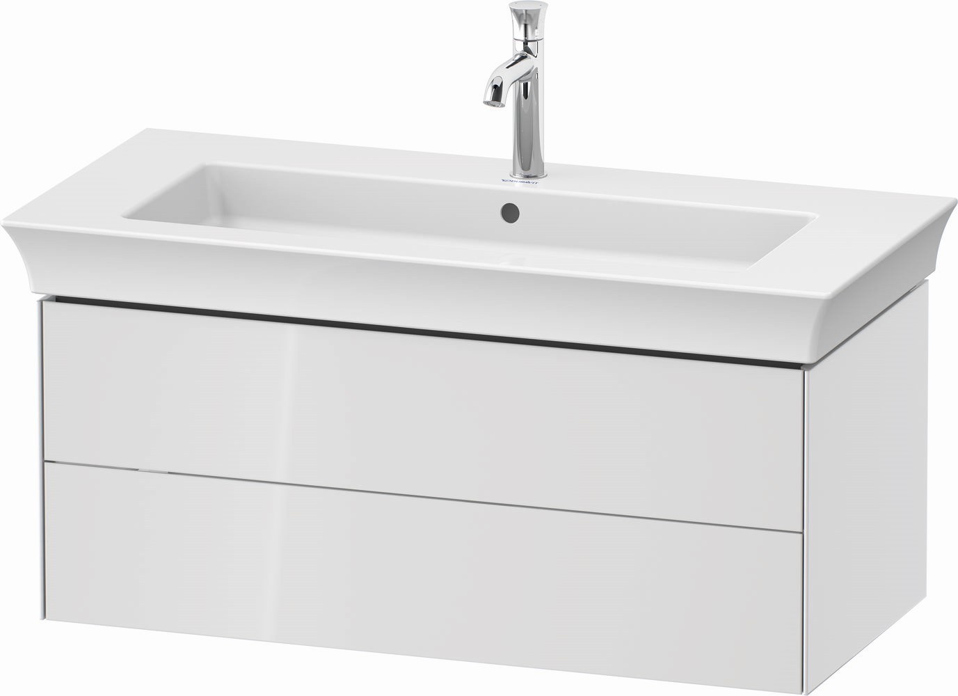 Duravit White Tulip kast 98.4x45.8x41 cm hangend onder de wastafel wit WT434208585
