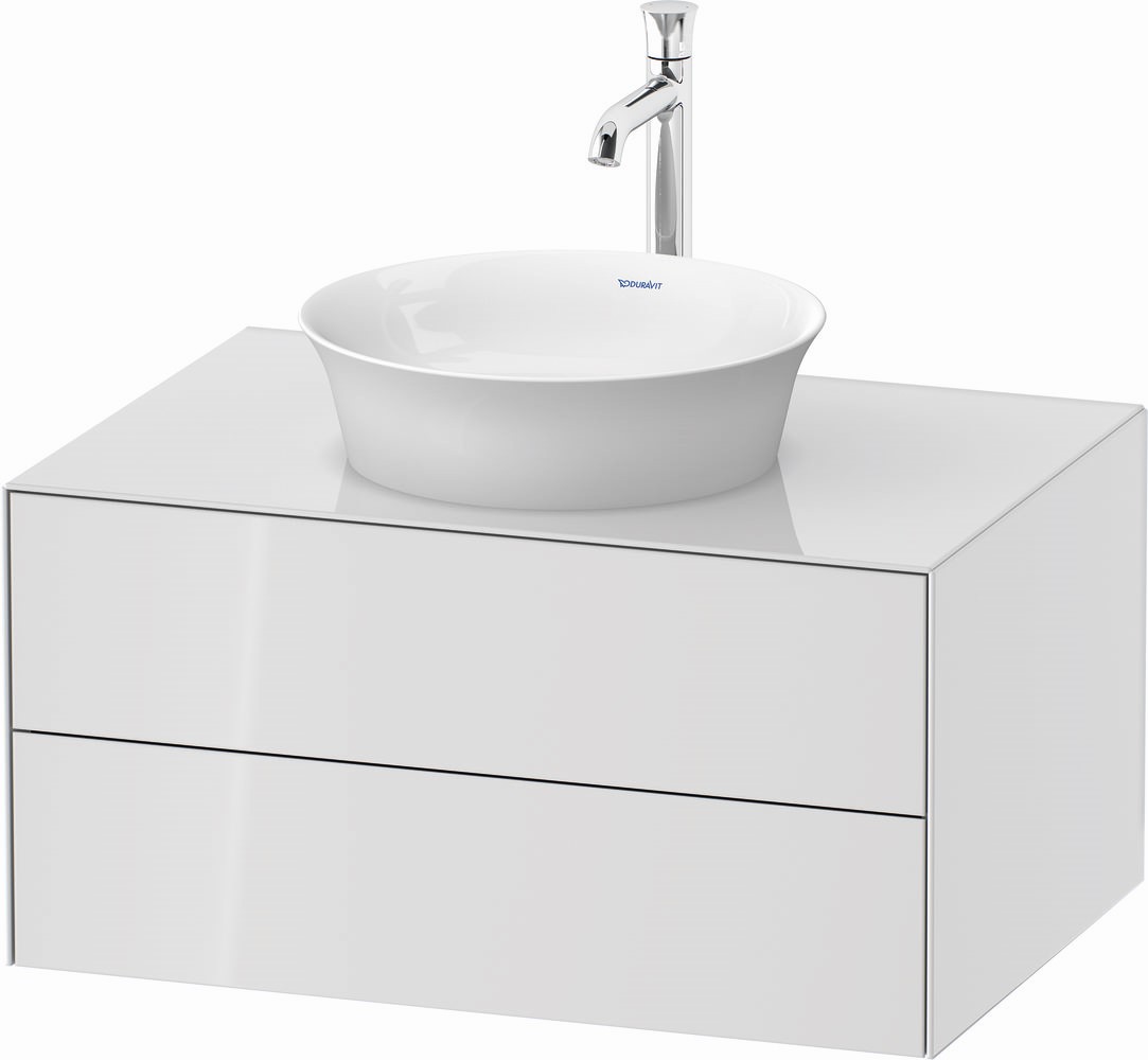 Duravit White Tulip kast 80x55x40.8 cm hangend onder de wastafel wit WT498508585