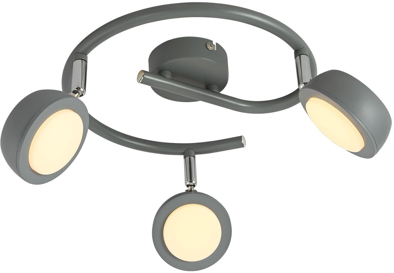 Candellux Mild plafondlamp 3x6 W grijs 98-66558