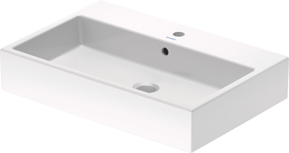 Duravit Vero Air wastafel 70x47 cm rechthoekig opbouw wit glans 2350700027