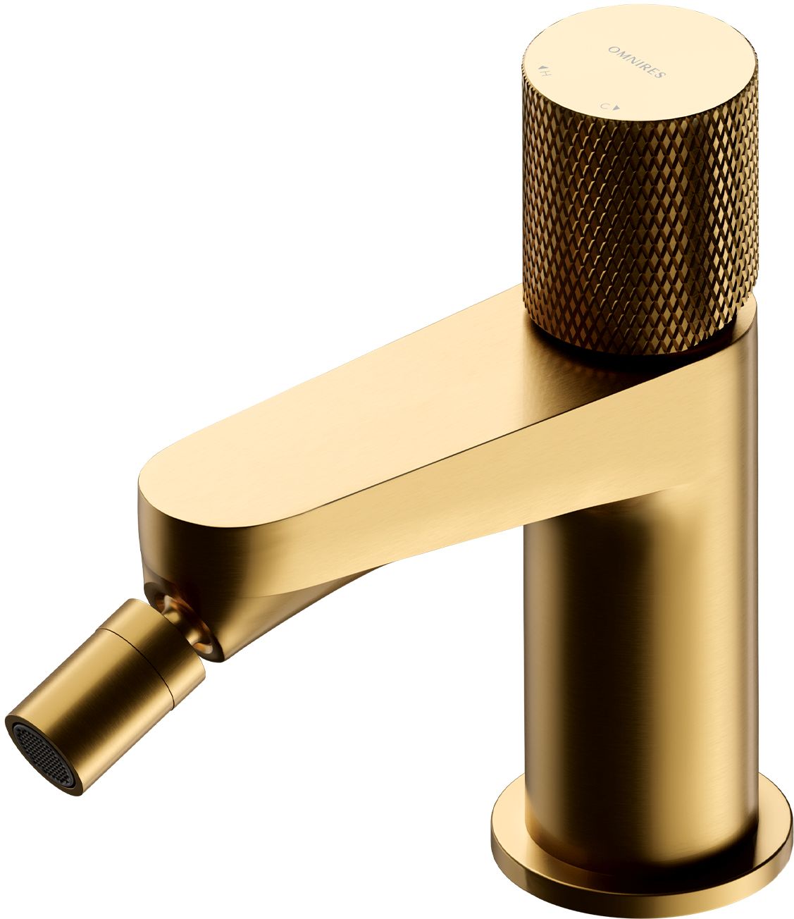 Omnires Contour bidetkraan staand gouden CT8020GLB