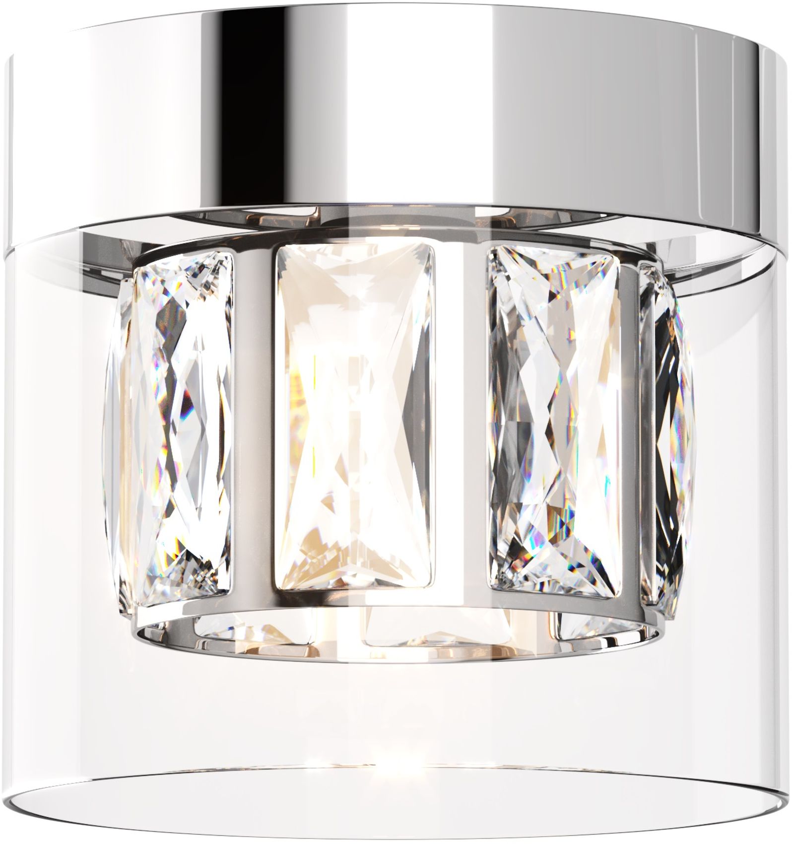 Zuma Line Gem plafondlamp 1x28 W chroom-doorzichtig C0389-01A-F4AC