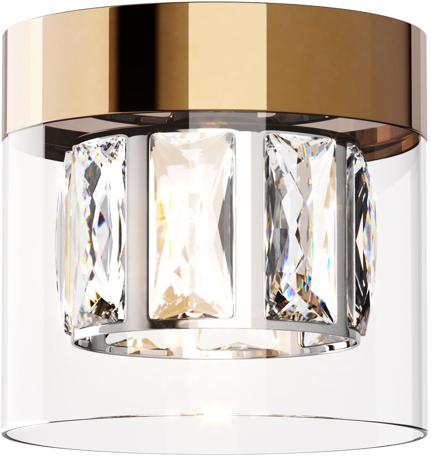 Zuma Line Gem plafondlamp 1x28 W doorzichtig-gouden C0389-01A-F7AC