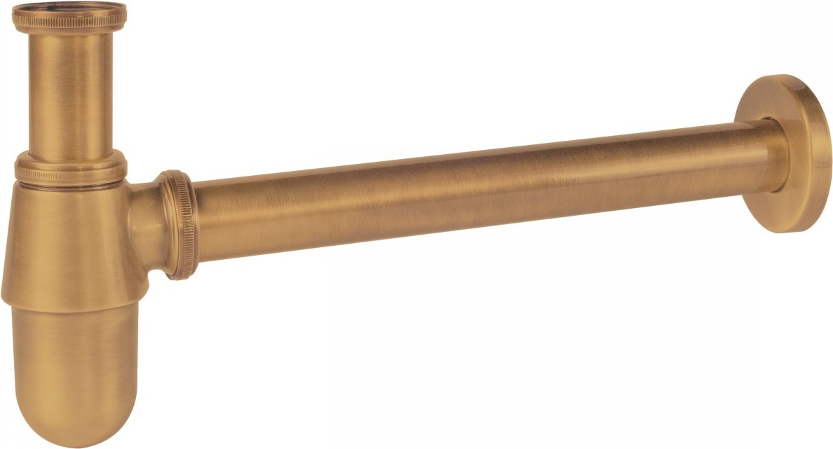Tres wastafelsifon flessengroen gouden 03463430OM