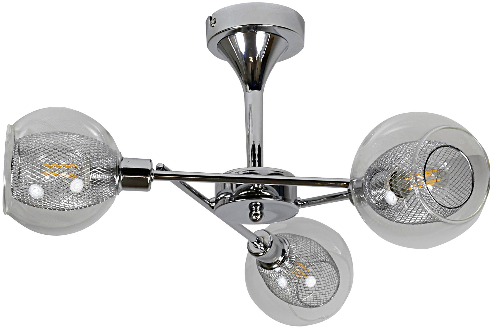 Candellux Ozzo plafondlamp 3x40 W chroom 33-72214