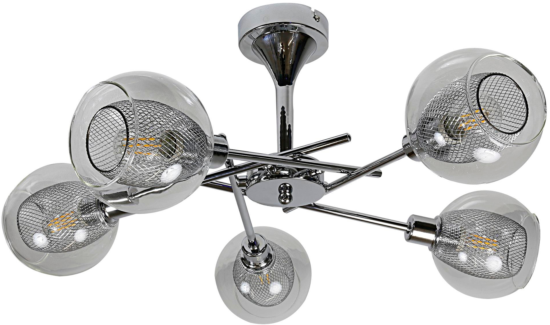 Candellux Ozzo plafondlamp 5x40 W chroom 35-72252