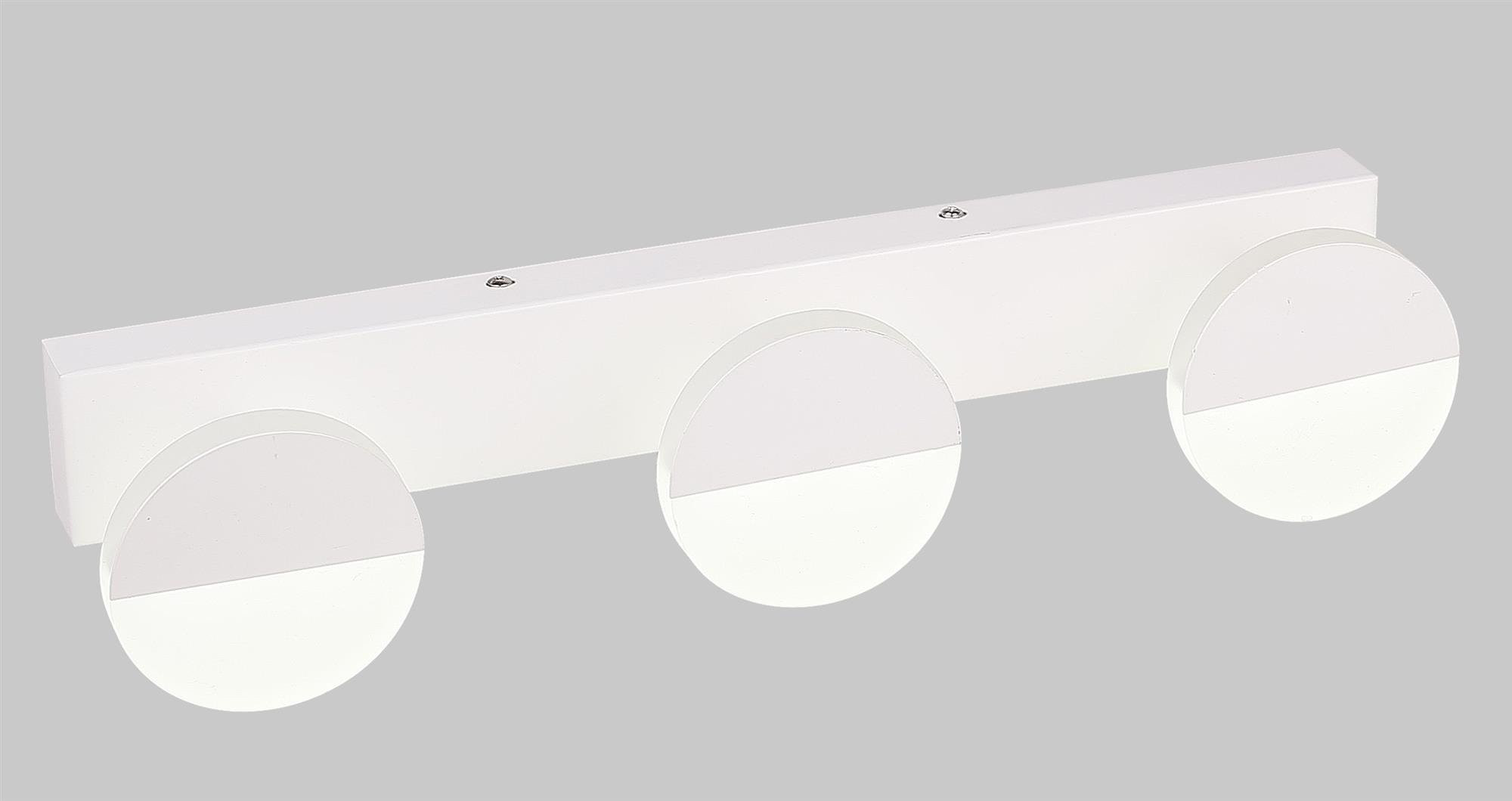 Candellux Sing wandlamp 3x3 W wit 23-72818