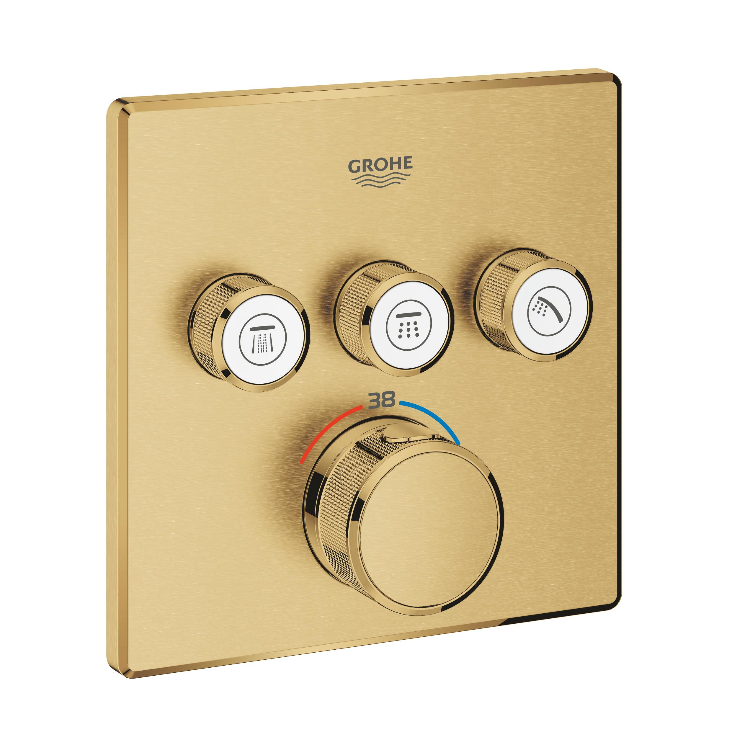 Grohe Grohtherm SmartControl bad- en douchekraan inbouw met thermostaat gouden 29126GN0