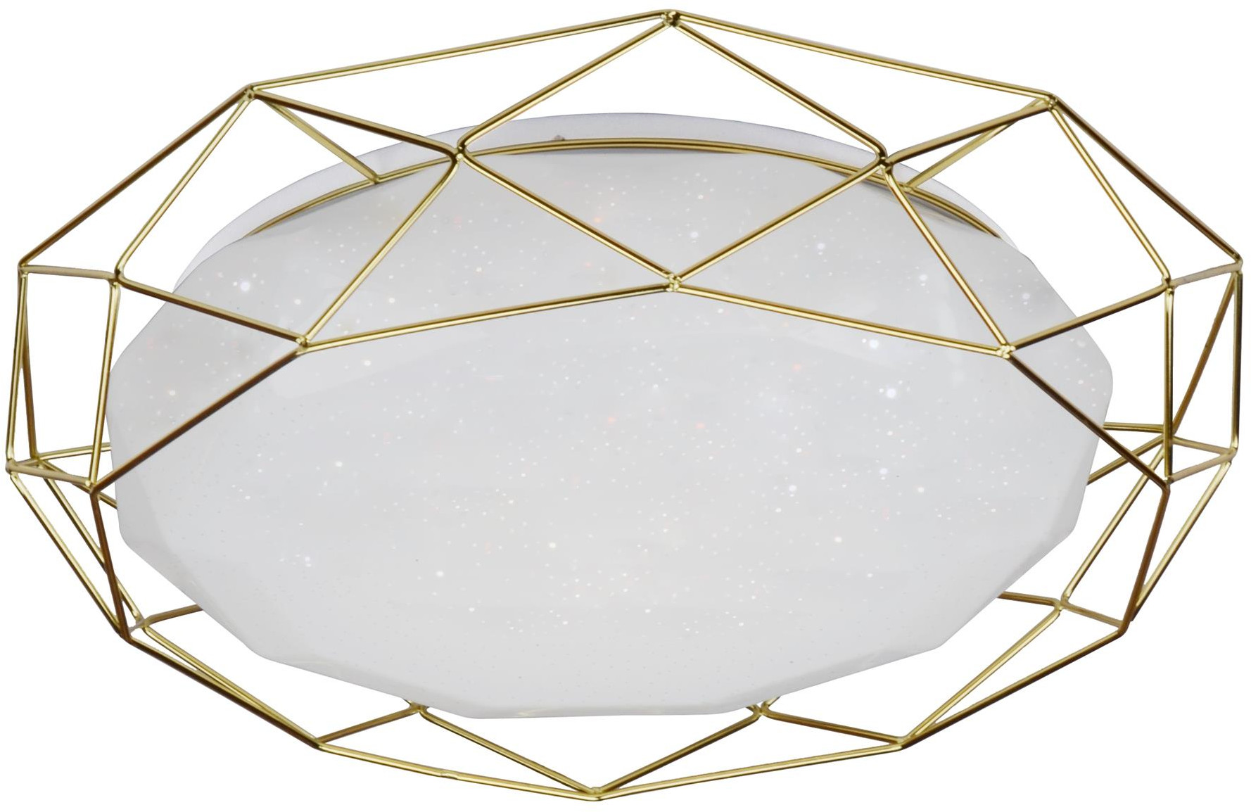 Candellux Sven plafond 1x24 W wit-gouden 98-66312