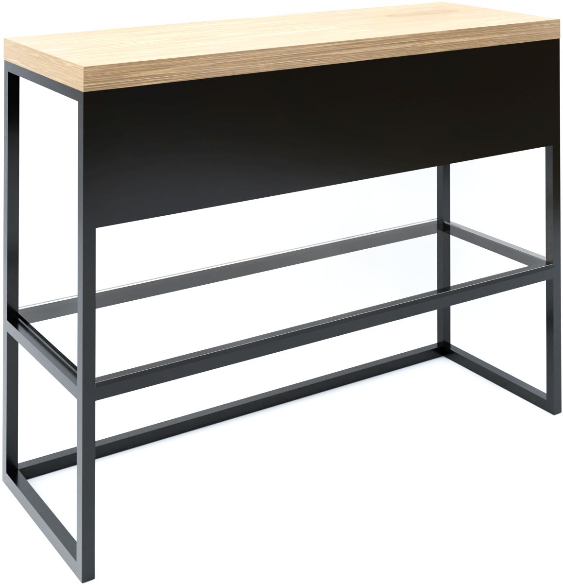 Baltica Design Trine console 120x40x75 cm zwart-eik 5904107906348