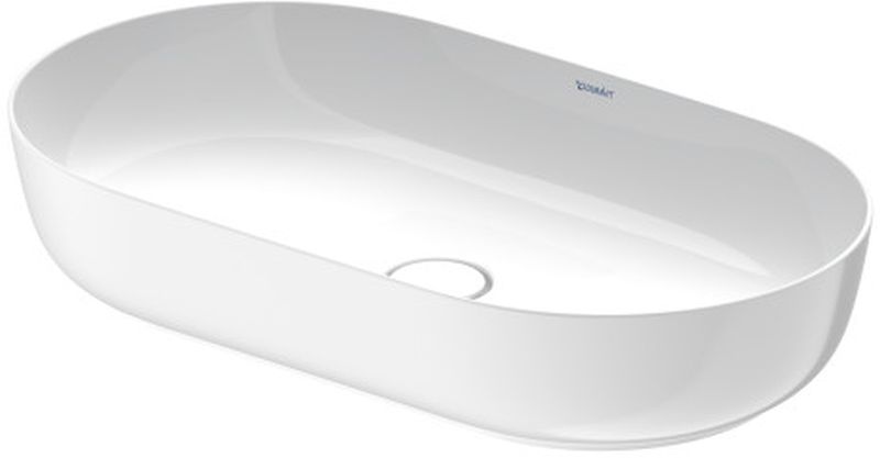 Duravit Luv wastafel 70x40 cm ovaal meubel-opbouw wit glans 0379700000