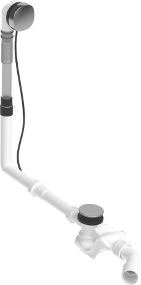 Duravit Quadroval badkuipsifon chroom 792202000001000