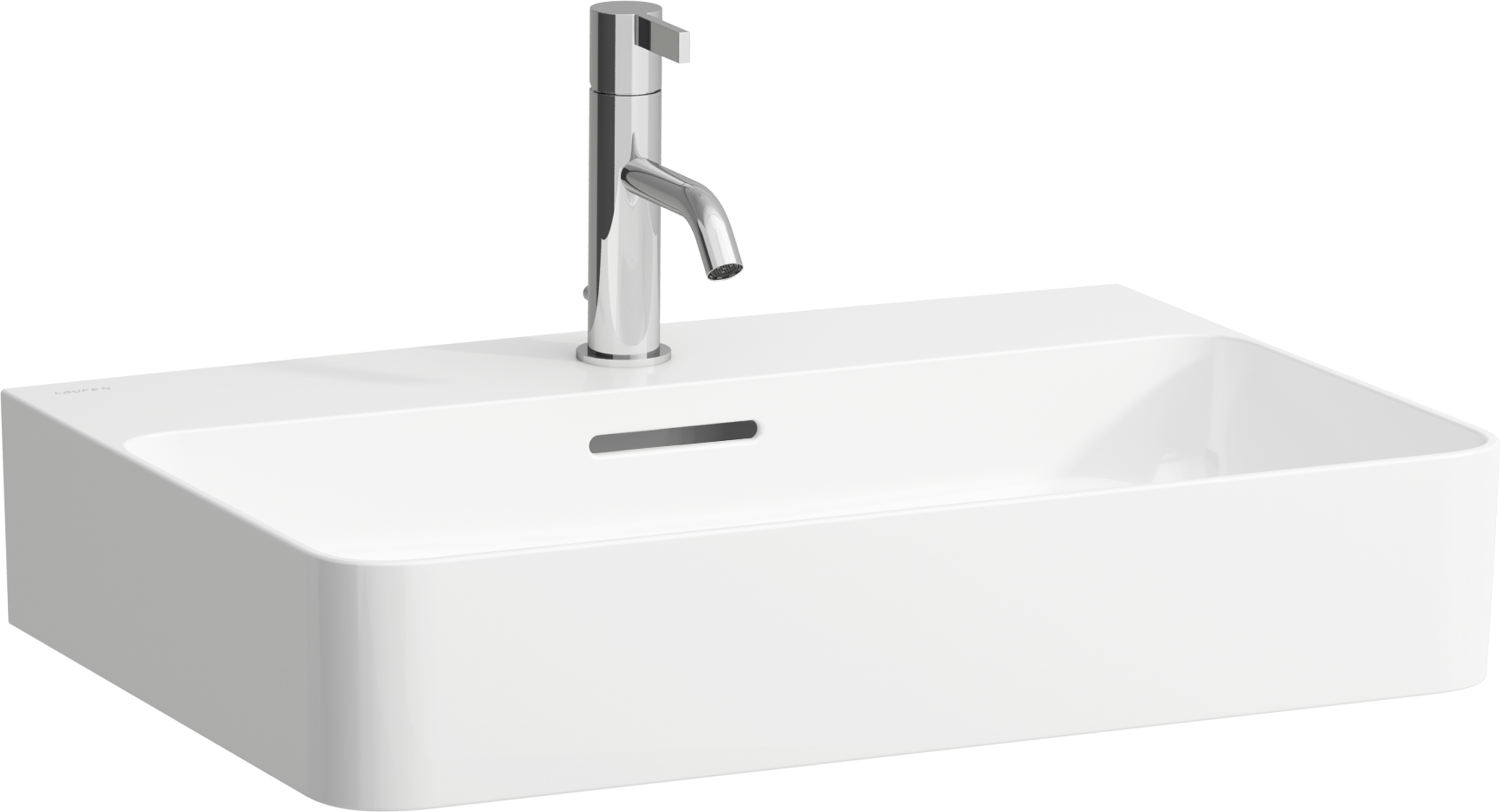 Laufen Val wastafel 60x42 cm rechthoekig klassiek wit glans H8102834001041