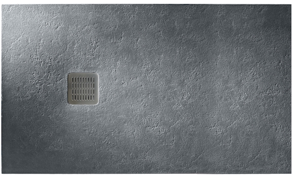 Roca Terran rechthoekige douchebak 100x70 cm grijs AP1013E82BC01200