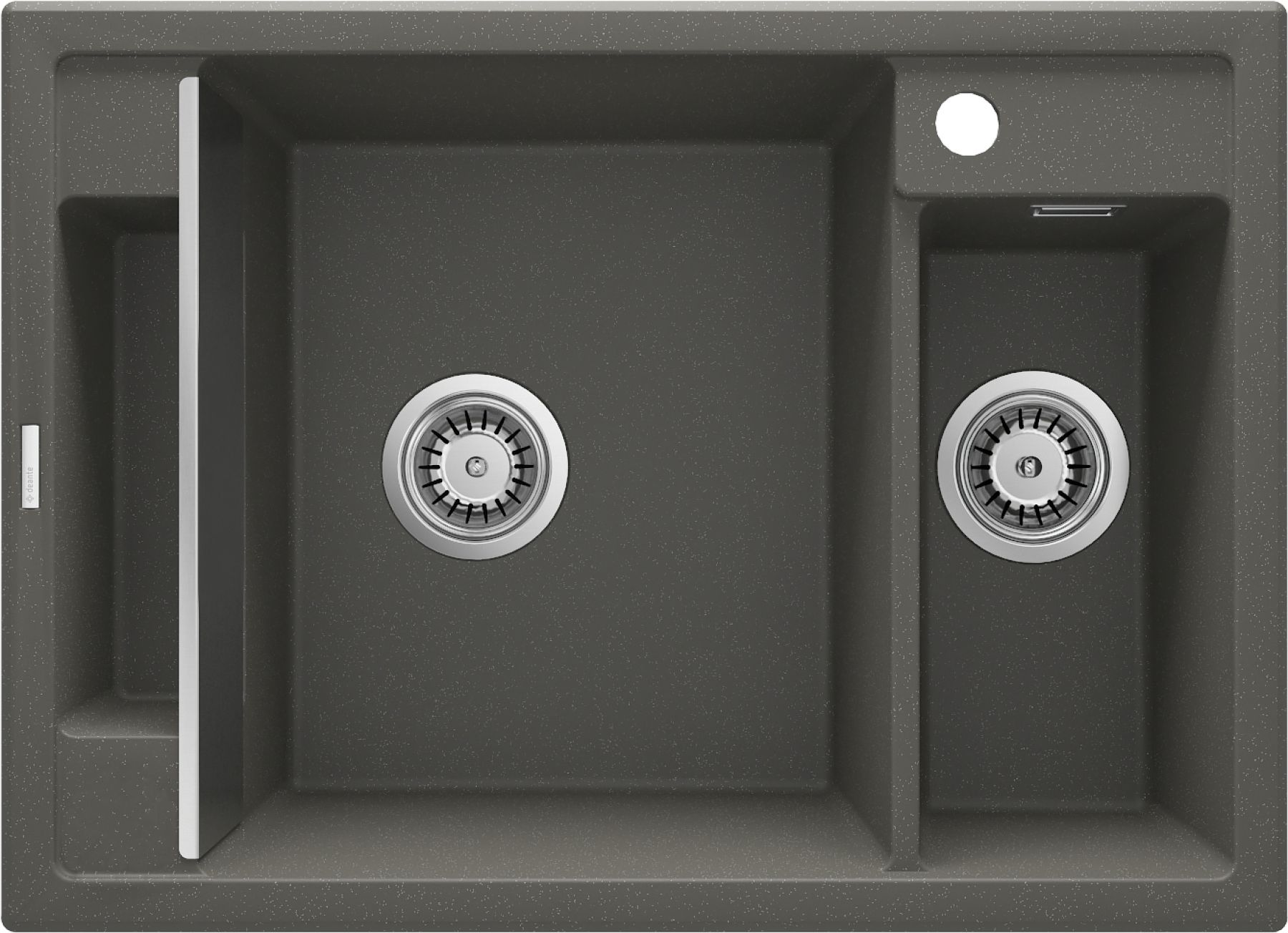 Deante Magnetic spoelbak van graniet 69x50 cm antraciet ZRM_T503