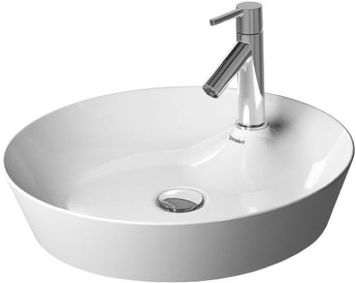 Duravit Cape Cod wastafel 48x48 cm rond opbouw wit mat 2328483200