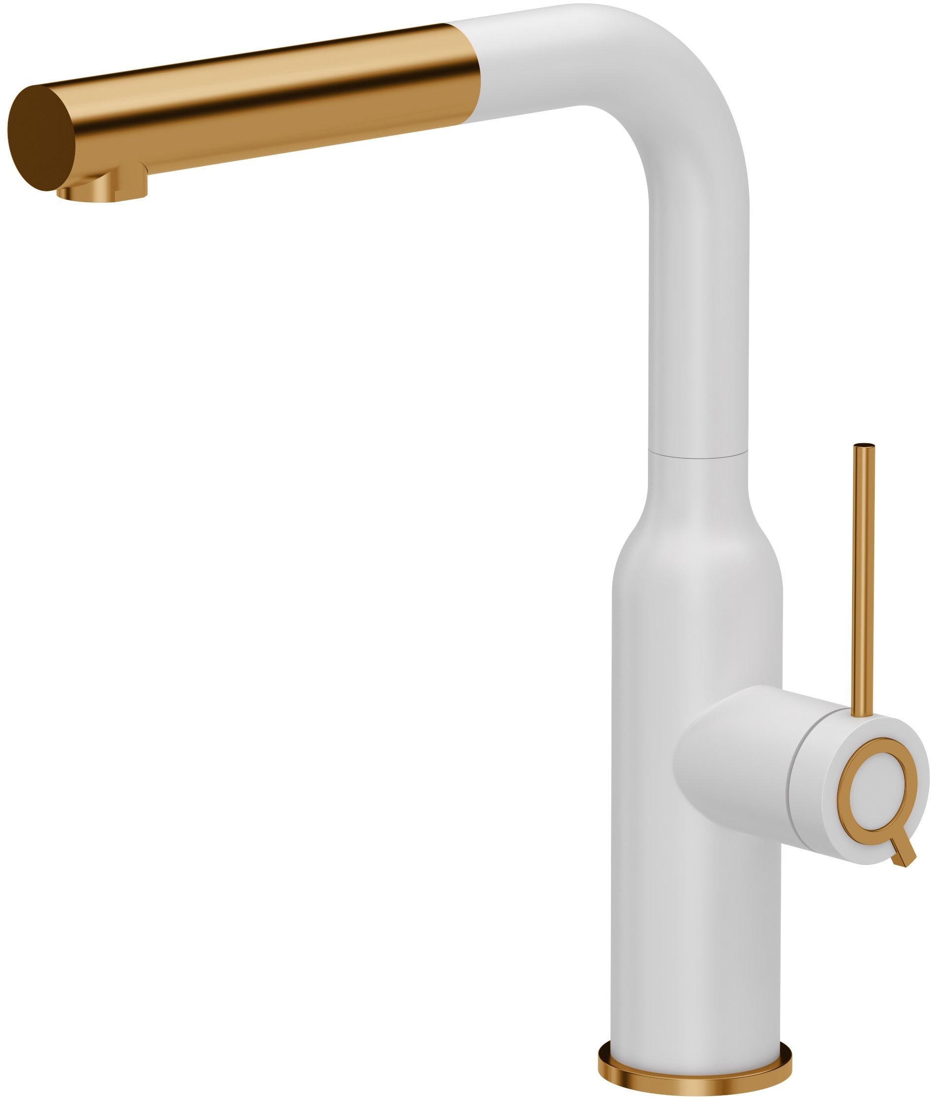 Quadron Angelina Q Line keukenkraan staand wit-koper 3573500_WHMPVDC1
