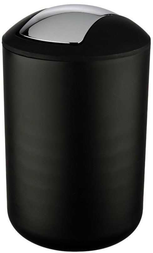 Wenko Brasil prullenbak 6.5 l chroom-zwart 21212100