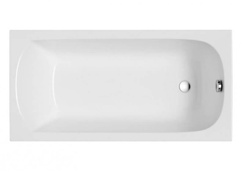 Polimat Classic Slim rechthoekige badkuip slim 160x70 cm wit 00290