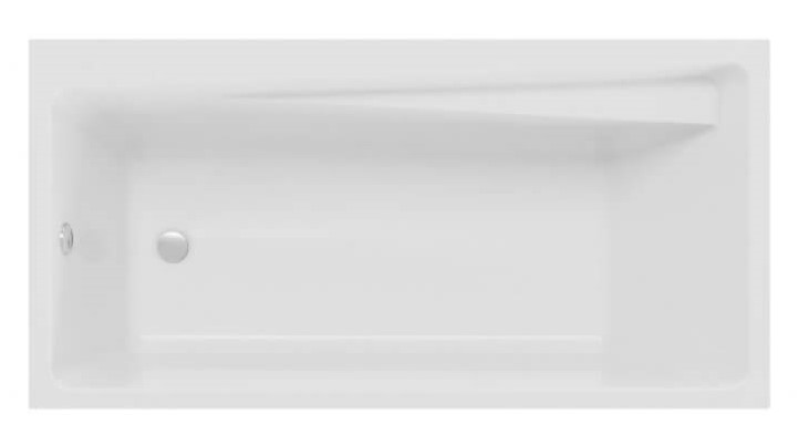 Polimat Elza rechthoekig bad 160x75 cm wit 00024