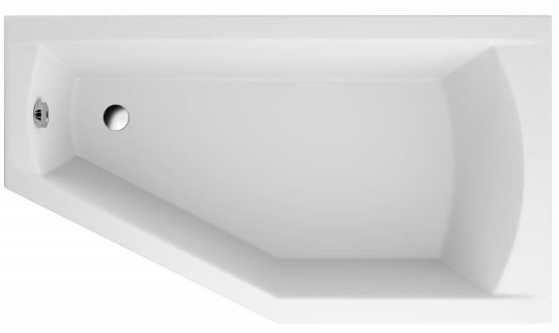 Polimat Selena hoekbad 160x90 cm rechtszijdig wit 00951