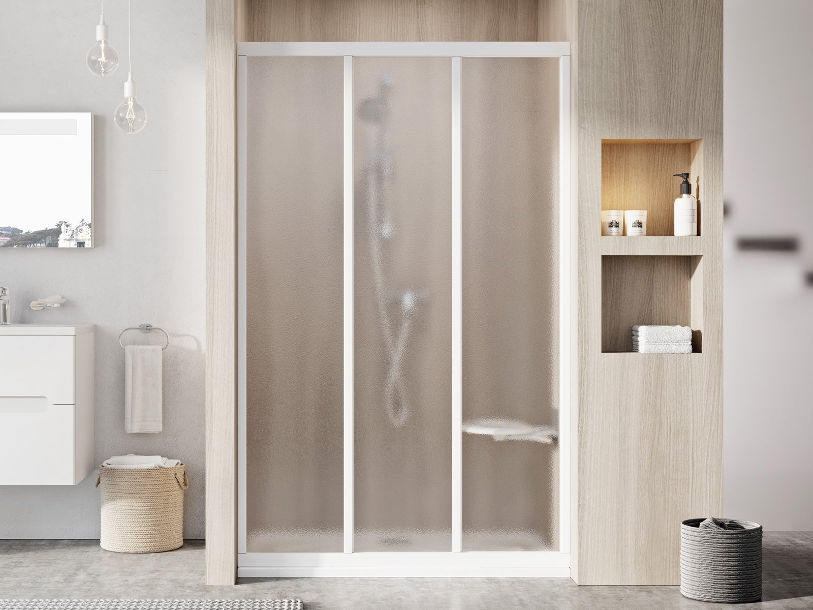 Ravak Supernova douchedeur 90 cm schuifbaar wit glans/ 00V701R2ZG