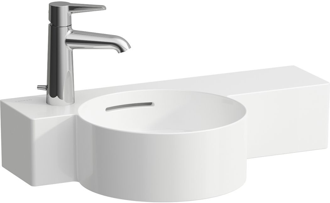 Laufen Val wastafel 55x31.5 cm halfrond klassiek wit glans H8152830001051