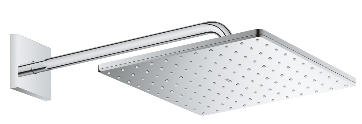 Grohe Rainshower regendouche met arm 31x31 cm vierkant StarLight Chrome 26563000