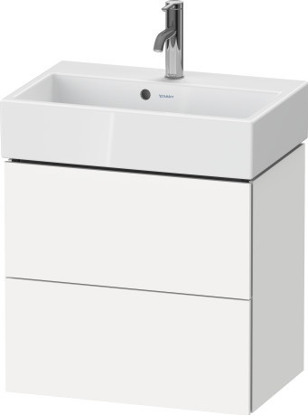 Duravit L-Cube kast 58.4x39.1x54.4 cm hangend onder de wastafel wit LC621901818