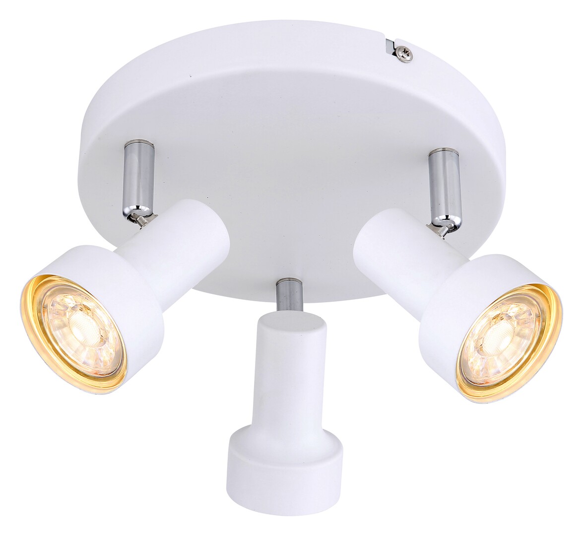 Rabalux Konrad plafondlamp 3x50 W wit 5356