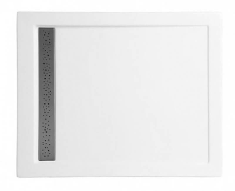 Polimat West rechthoekige douchebak 100x80 cm wit 00136