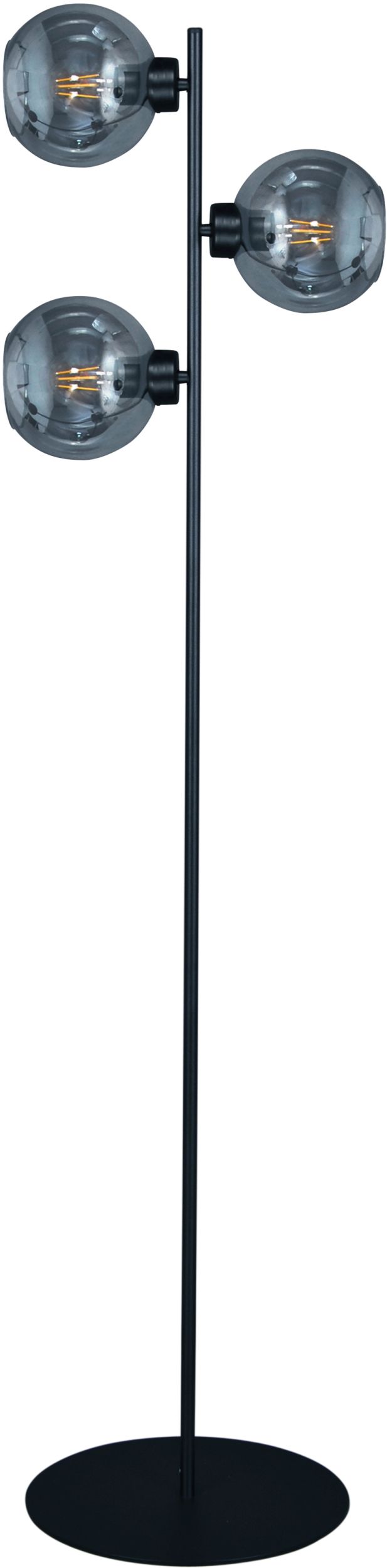 Kaja Aldar staanlamp 3x60 W zwart-grafiet K-4854