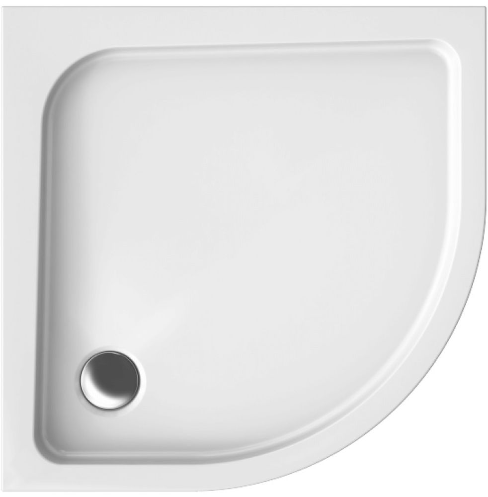 Polimat Pako halfronde douchebak 90x90 cm wit 00110