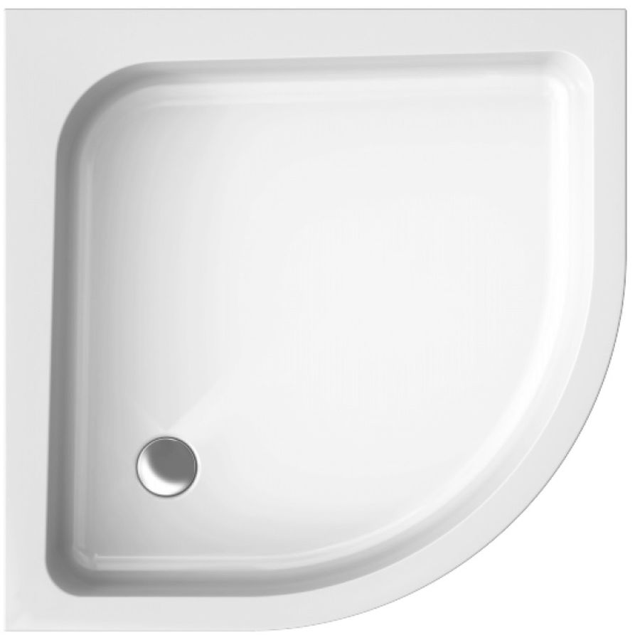 Polimat Pako halfronde douchebak 90x90 cm wit 00091