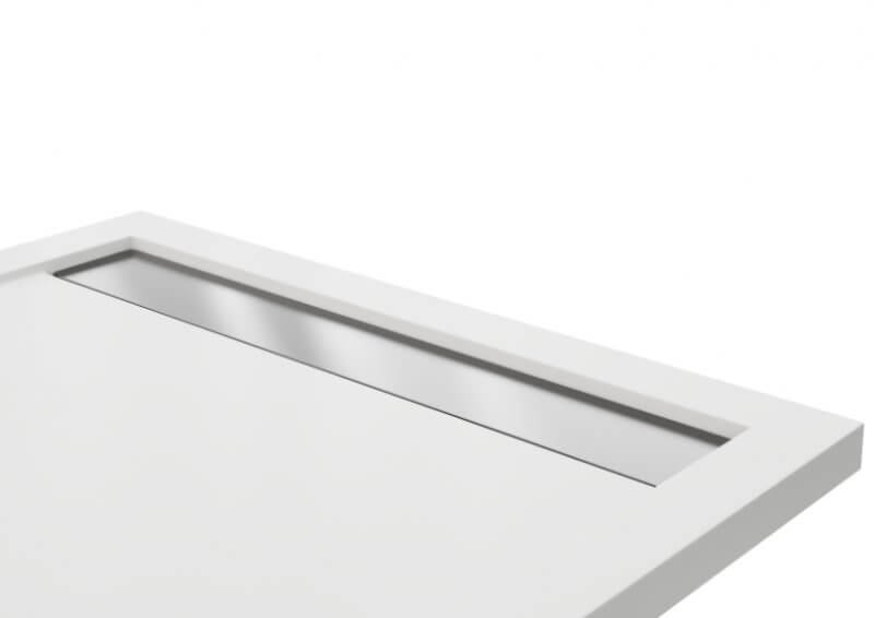 Polimat West New doucheafvoerrooster 75.5 cm staal 00356