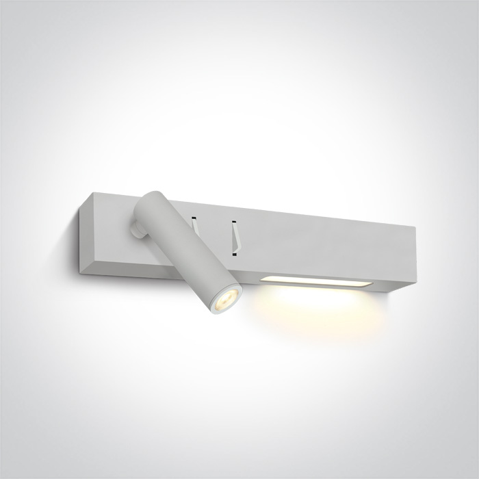 One Light Agnes wandlamp 2x W wit 65146/W/W