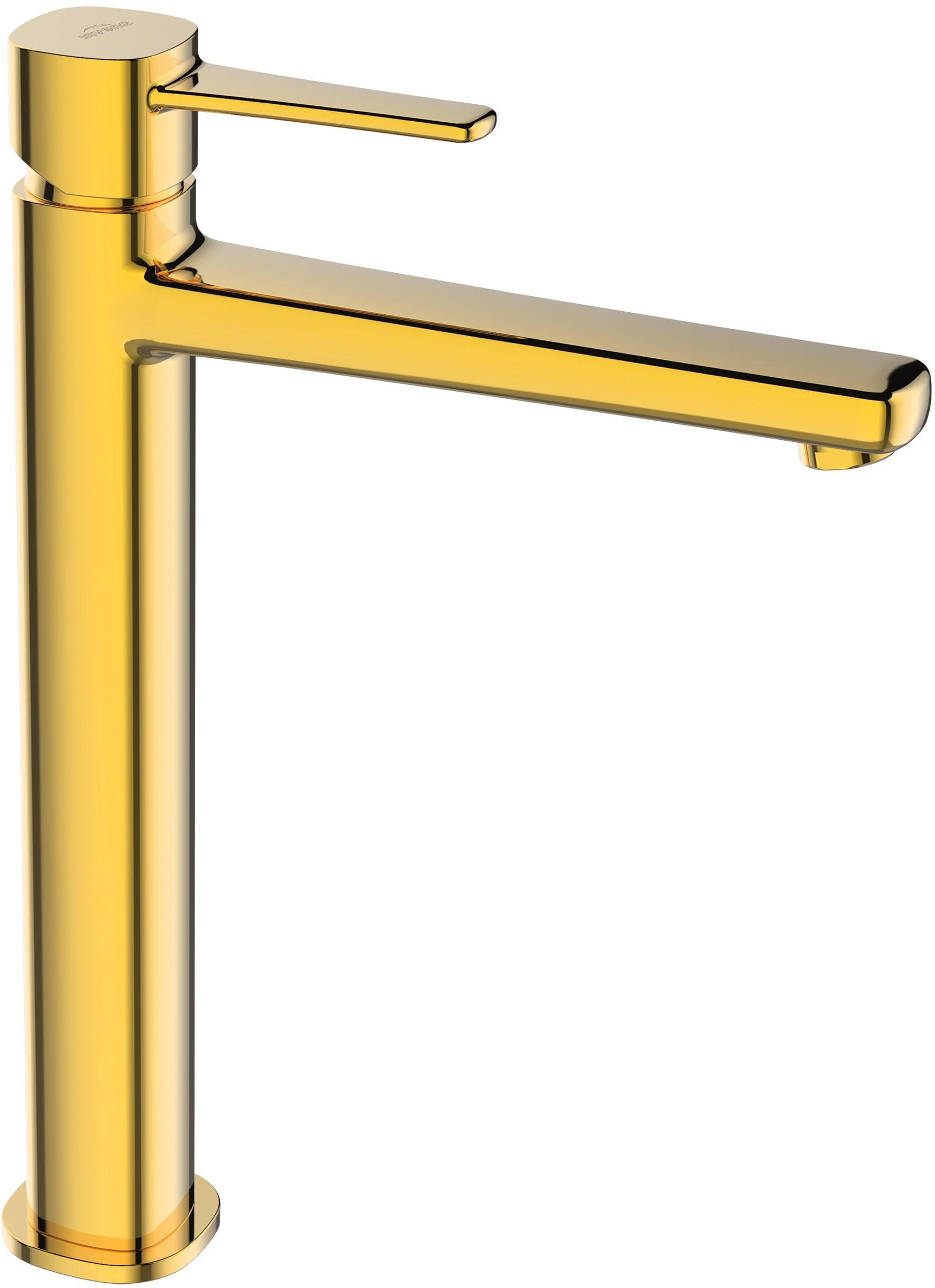 Invena Glamour wastafelkraan staand gouden BU-02-W09