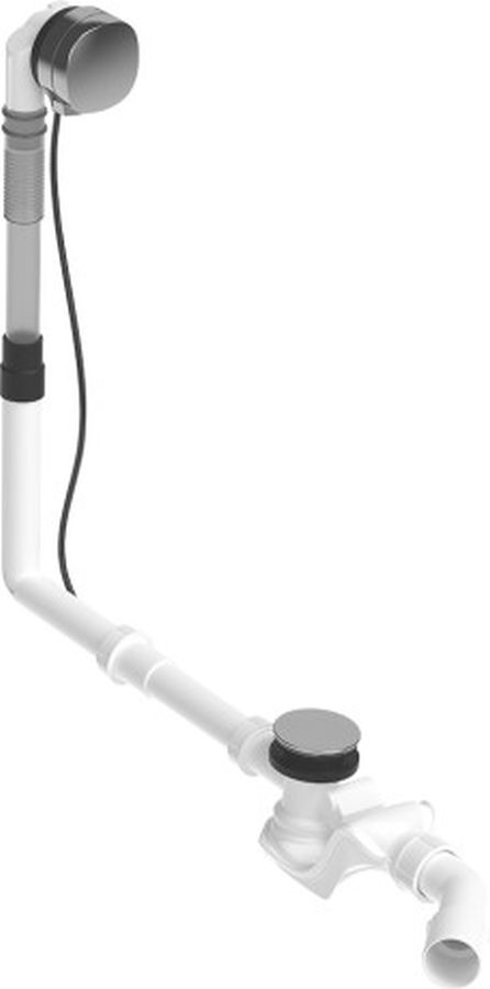 Duravit Quadroval badkuipsifon chroom 792207000001000