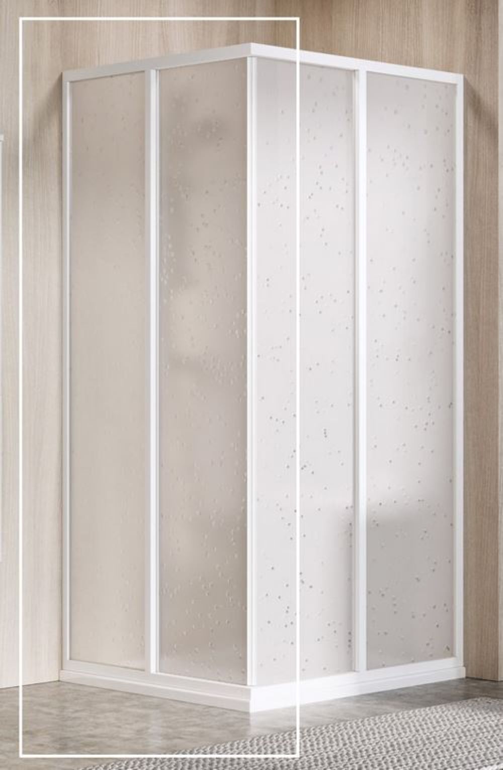 Ravak Supernova douchedeur 80 cm schuifbaar wit glans/polystyreen kunststof 14V401O211